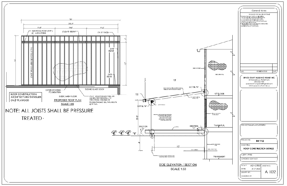 Kitchener Covered Deck Project